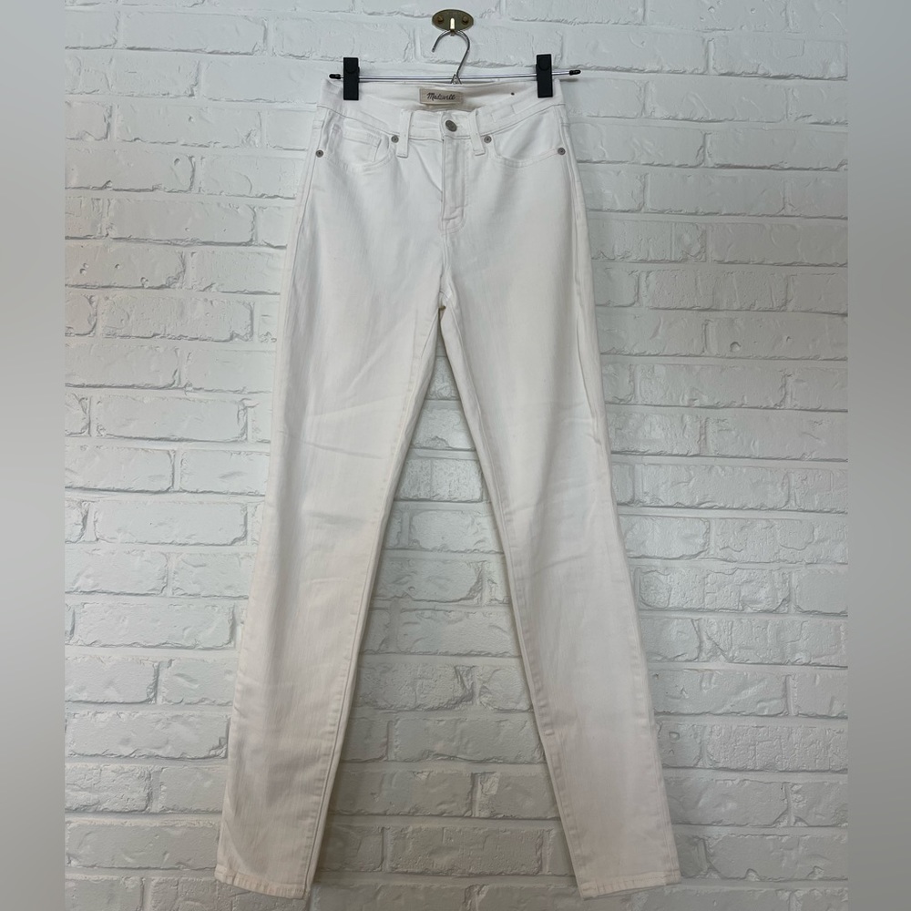 Madewell White High-Rise Skinny Jean, 25T